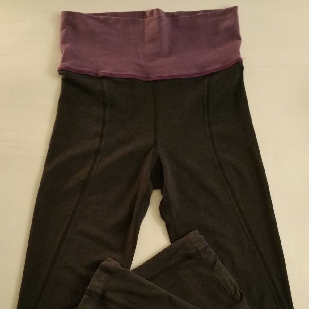 LULULEMON Athletic Purple Grey Long Flare Sweats